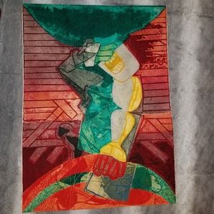 Signed, Titled, and Numbered Modern Abstract Art by Gerard Fitremann